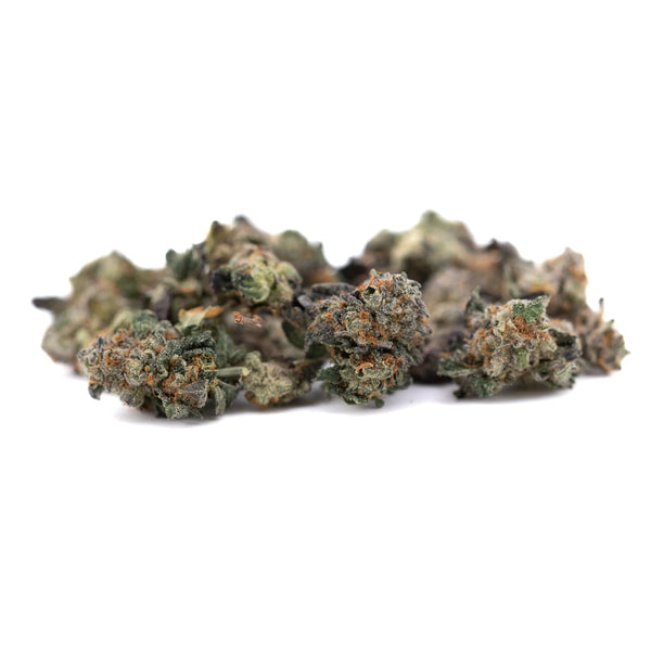 Pile of cannabis buds from Chunky Monkey Indoor THCa Flower Smalls with rich colors