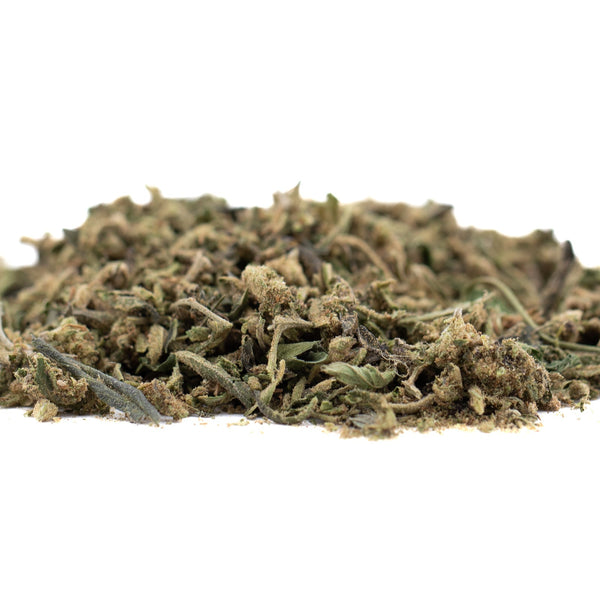 Pile of dried cannabis for Jokerz THCa Trim Wholesale 1LB showcasing jokerz thca trim