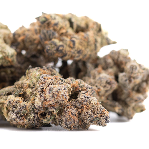 Sour Pears Indoor THCa Flower: Dark Green Bud with Trichomes